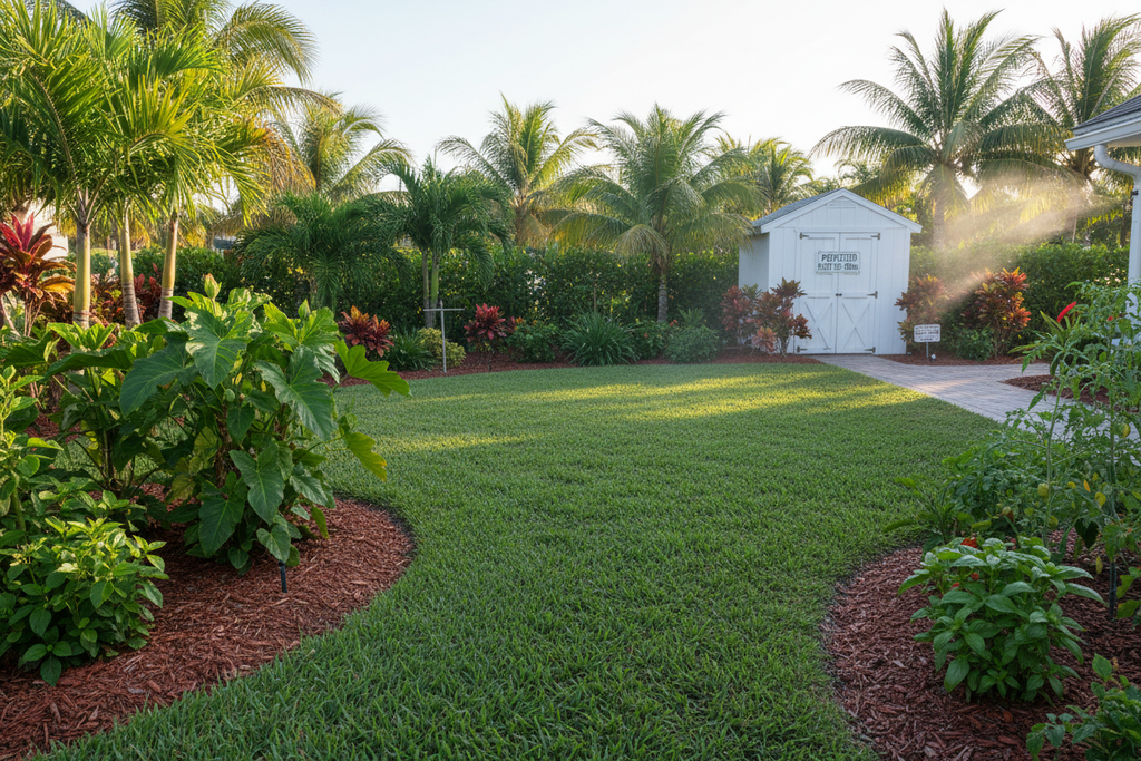 Healthy pest-free Florida lawn after professional treatment